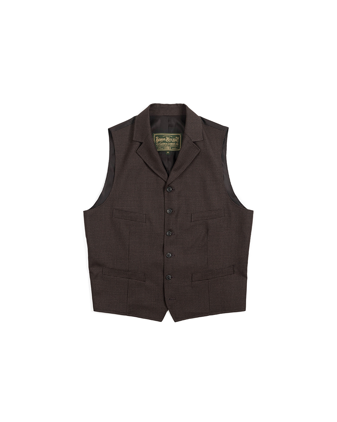 01 NOTCHED LAPEL WAISTCOAT (brown)