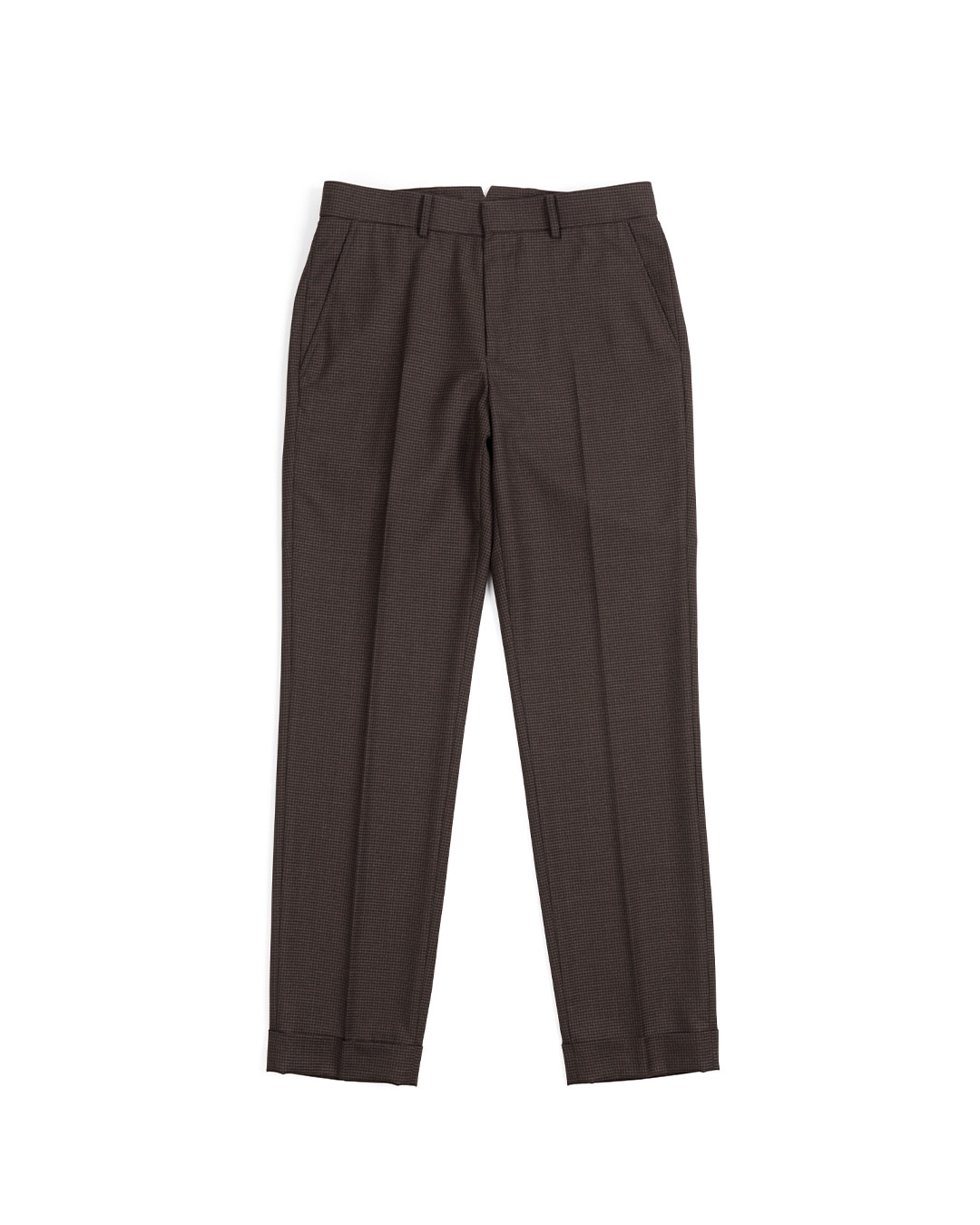 01 SLIM STRAIGHT FIT TROUSERS (brown)