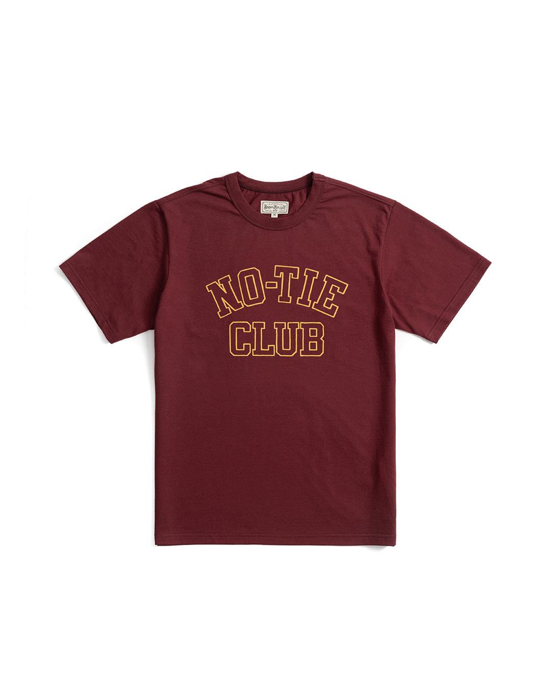 07 NO-TIE CLUB T-SHIRT (burgundy)