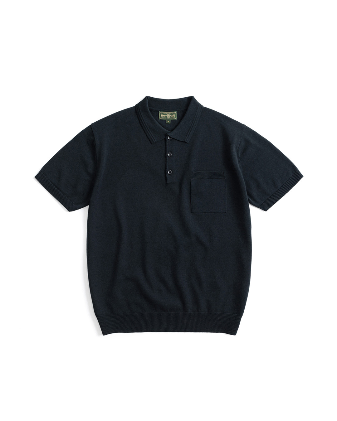 05 KNITTED POLO SHIRT (black)