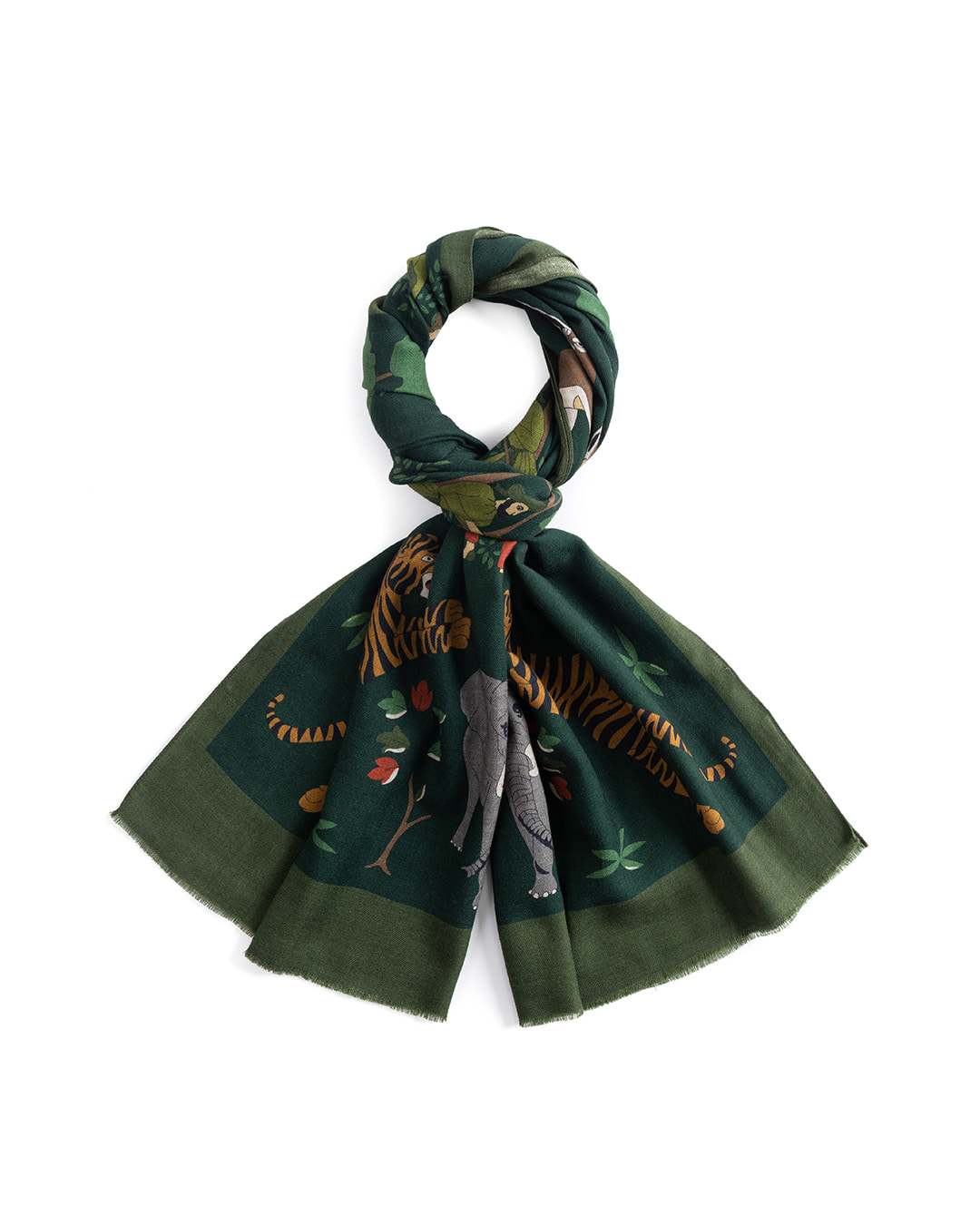 &quot;SPECIAL 011-3&quot; WOOL SCARF (green)