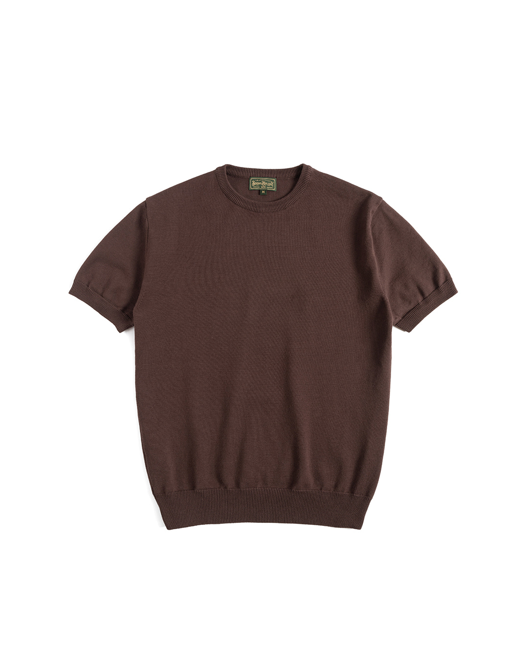 09 ESSENTIAL KNITTED T-SHIRT (brown)