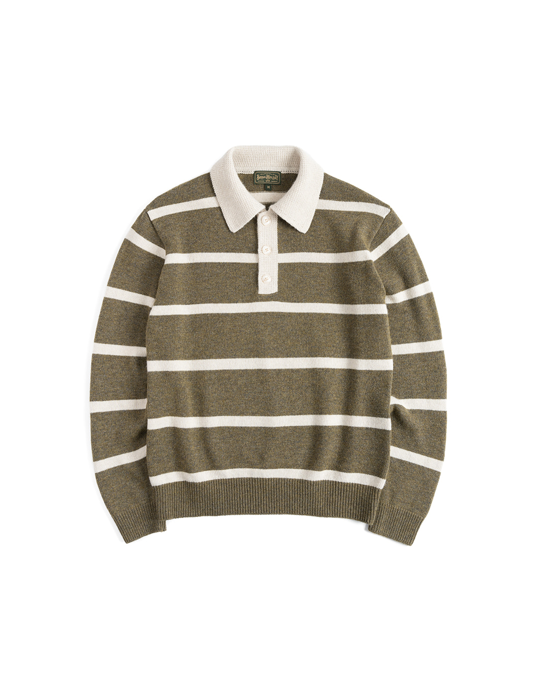 10 KNITTED RUGBY SHIRT (olive)