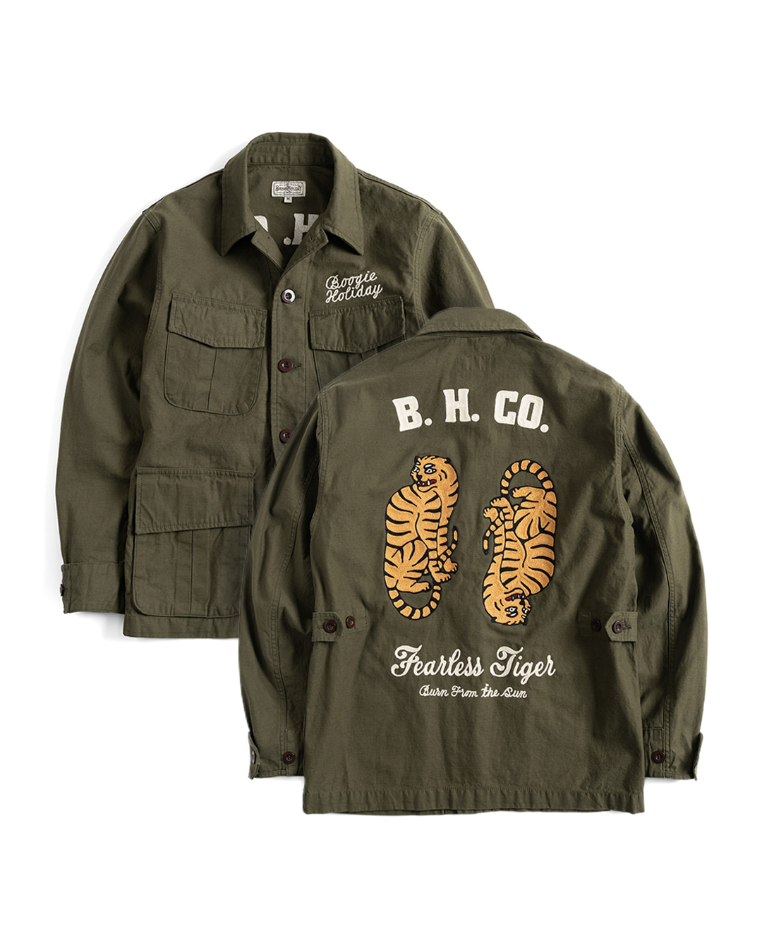 10 &quot;FEARLESS TIGER&quot; MILITARY JACKET (olive)