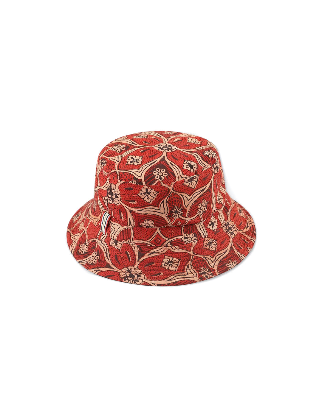 &quot;AJK14&quot; QUILTED BUCKET HAT (red)