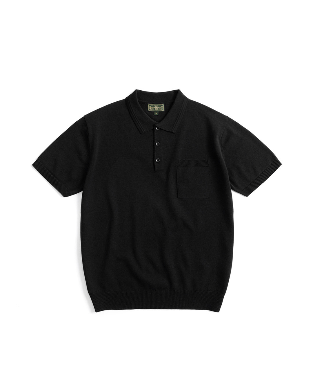 11 KNITTED POLO SHIRT (black)
