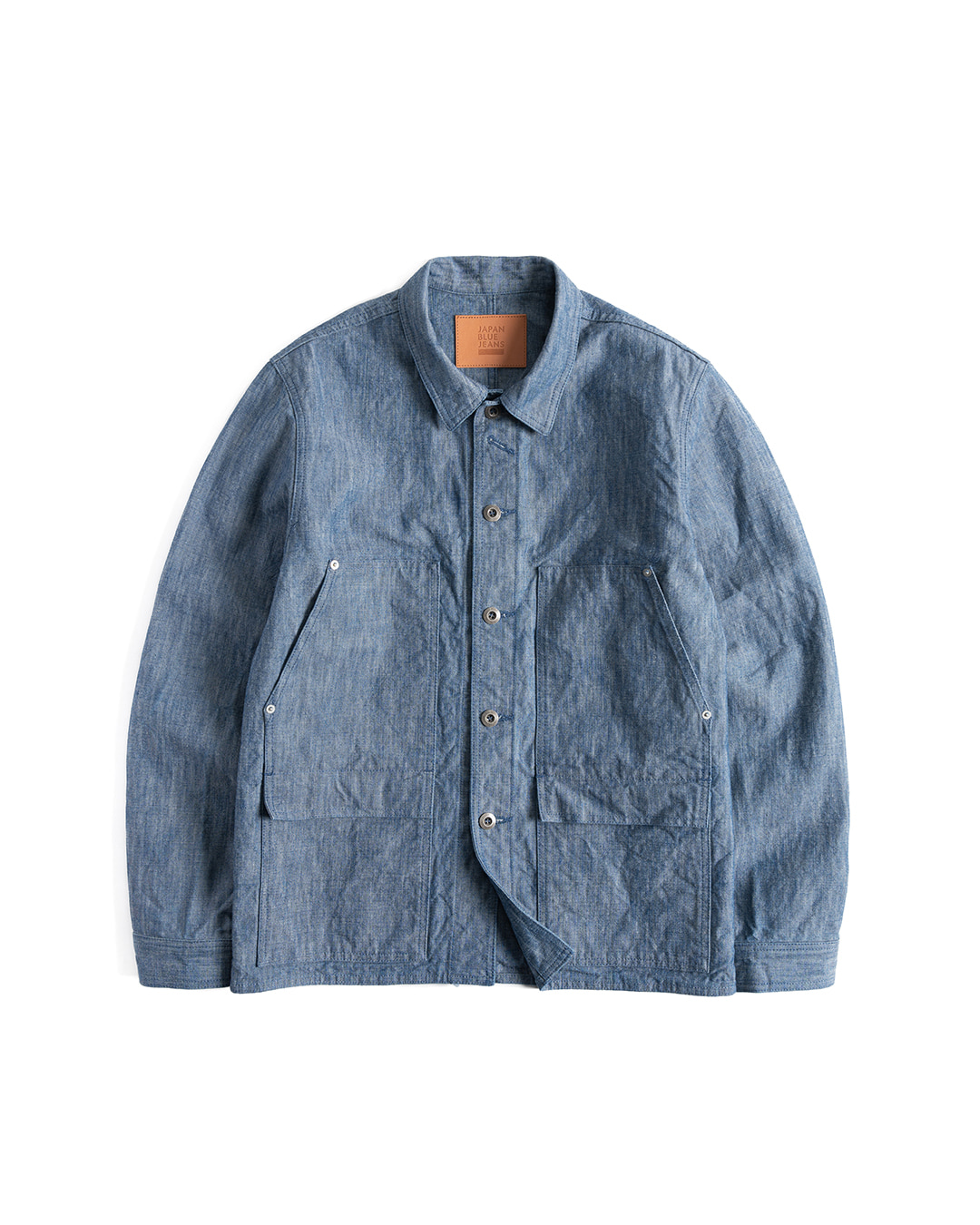 CHAMBRAY COVERALL JACKET (blue)