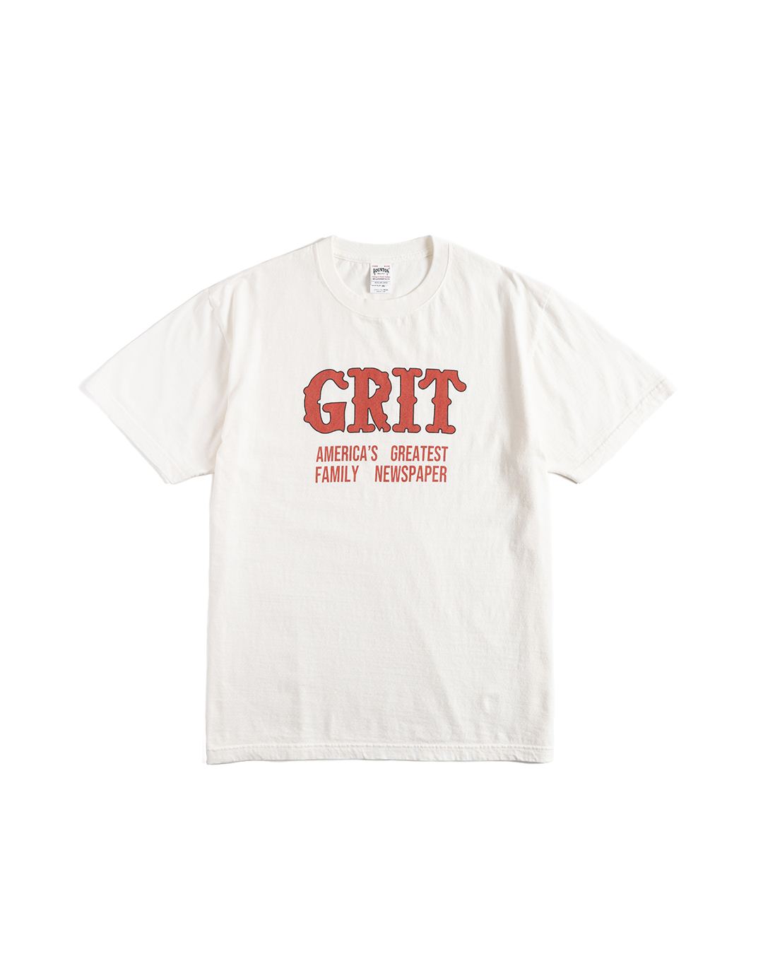 &quot;GRIT&quot; FROSTING PRINT SS TEE (white)